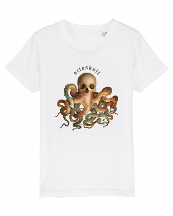 OctoSkull - octopus + skull - caracatita craniu White