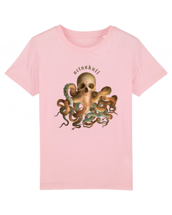 OctoSkull - octopus + skull - caracatita craniu Cotton Pink