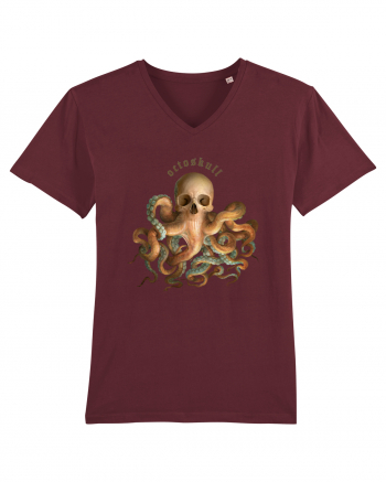 OctoSkull - octopus + skull - caracatita craniu Burgundy