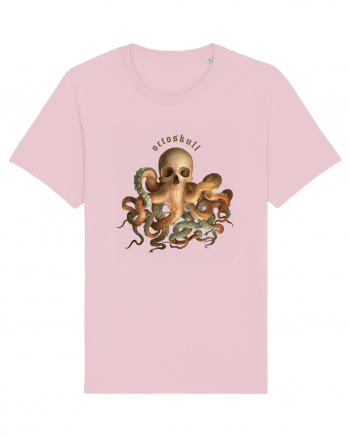 OctoSkull - octopus + skull - caracatita craniu Cotton Pink