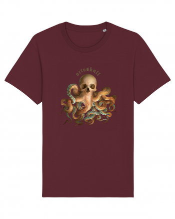 OctoSkull - octopus + skull - caracatita craniu Burgundy