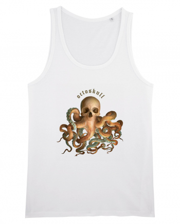 OctoSkull - octopus + skull - caracatita craniu White