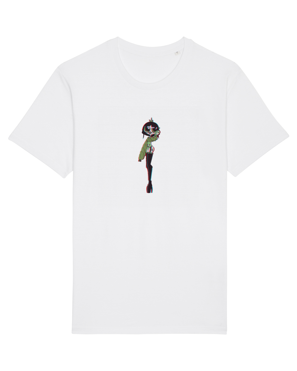 Tricou mânecă scurtă Unisex Rocker White