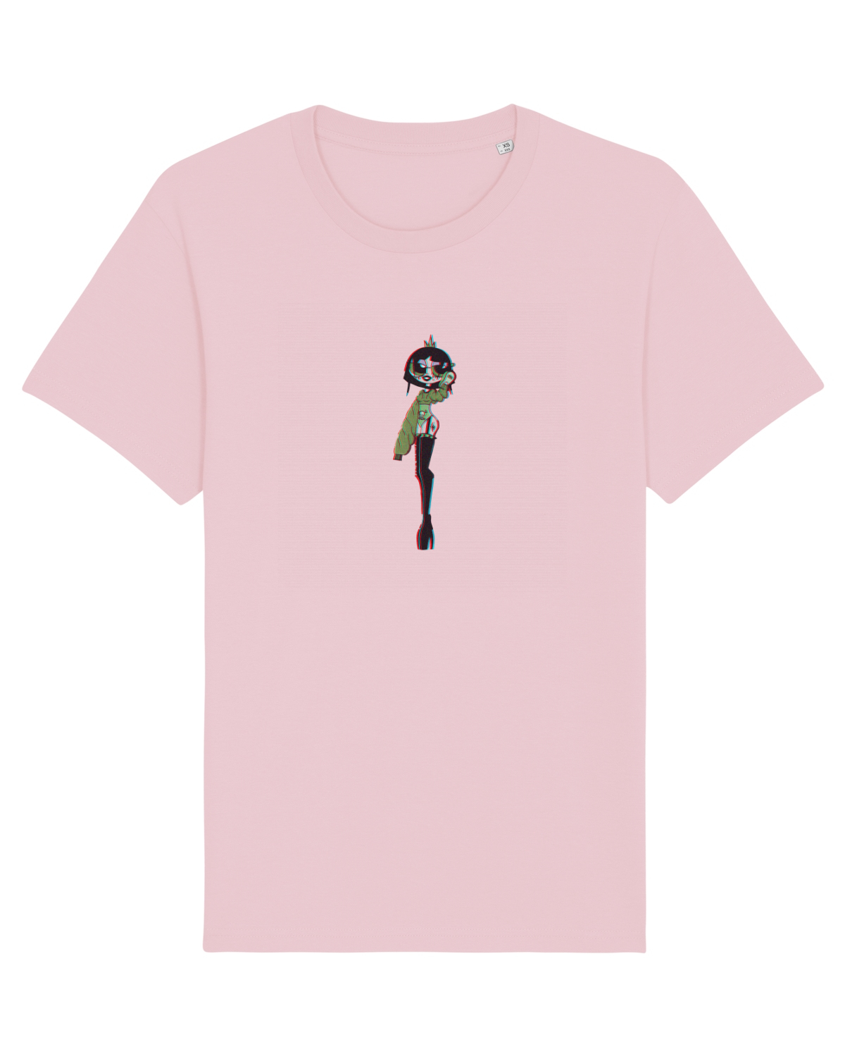 Tricou mânecă scurtă Unisex Rocker Cotton Pink