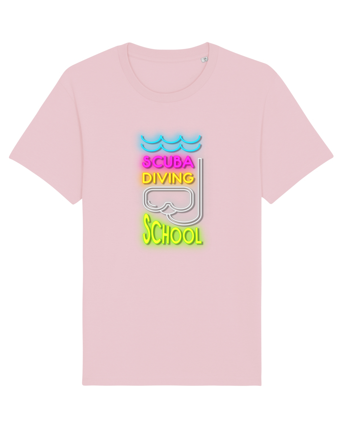 Tricou mânecă scurtă Unisex Rocker Cotton Pink