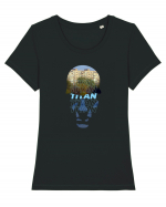 8 cartiere - TITAN Tricou mânecă scurtă guler larg fitted Damă Expresser