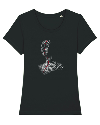 One line - red Black