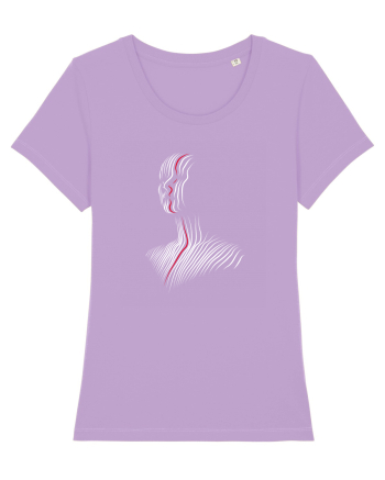 One line - red Lavender Dawn