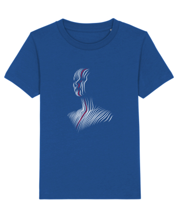 One line - red Majorelle Blue