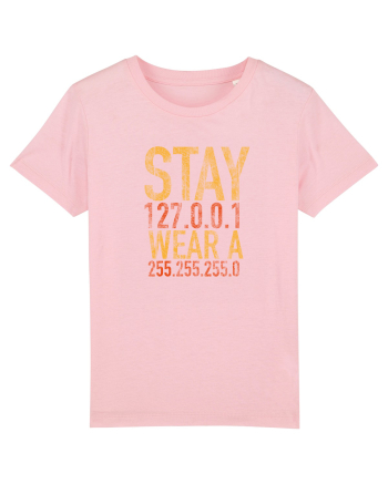 Stay home, wear a mask Cotton Pink