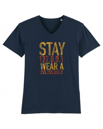 Stay home, wear a mask French Navy