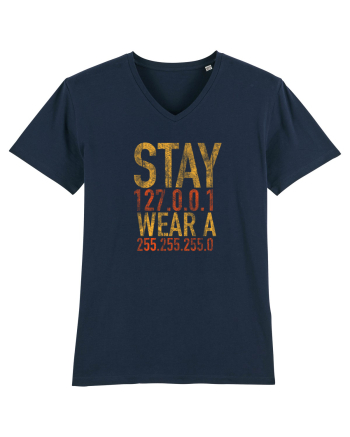 Stay home, wear a mask French Navy