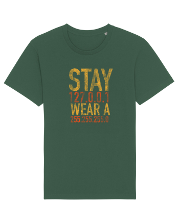 Stay home, wear a mask Bottle Green