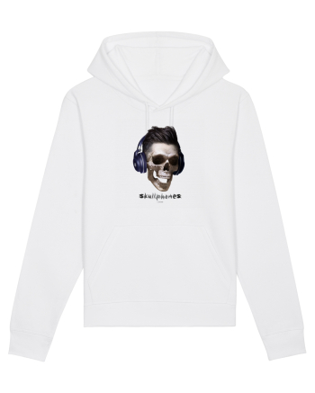 Craniu cu casti - skullphones 13 White