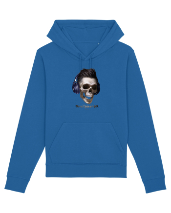Craniu cu casti - skullphones 13 Royal Blue