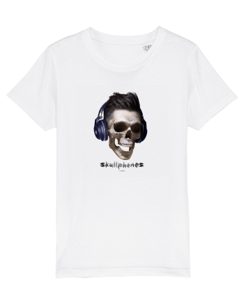 Craniu cu casti - skullphones 13 White