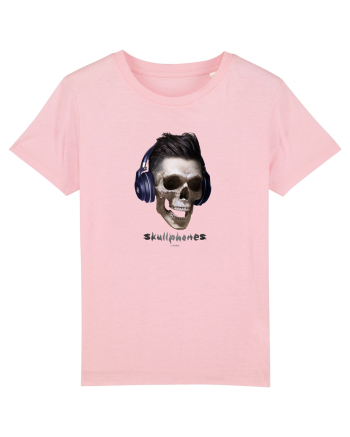 Craniu cu casti - skullphones 13 Cotton Pink