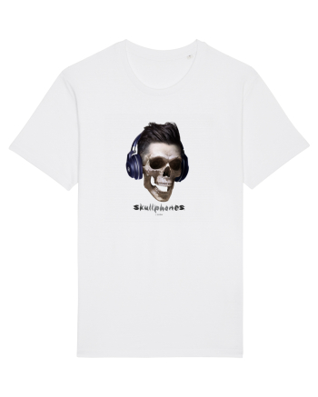 Craniu cu casti - skullphones 13 White