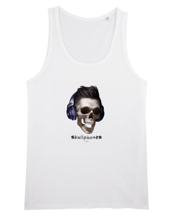 Craniu cu casti - skullphones 13 White
