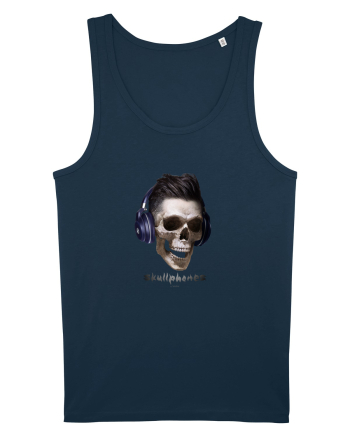 Craniu cu casti - skullphones 13 Navy