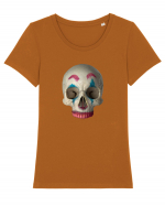 craniu skulljoker 02 Tricou mânecă scurtă guler larg fitted Damă Expresser