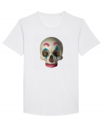 craniu skulljoker 02 Tricou mânecă scurtă guler larg Bărbat Skater