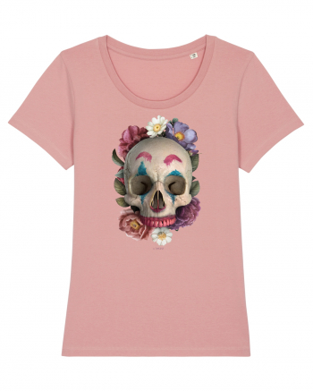 craniu skulljoker cu flori 03 Canyon Pink