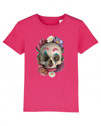 craniu skulljoker cu flori 03 Raspberry