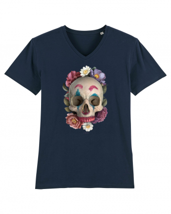 craniu skulljoker cu flori 03 French Navy