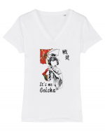 It`s Me, Geisha Tricou mânecă scurtă guler V Damă Evoker