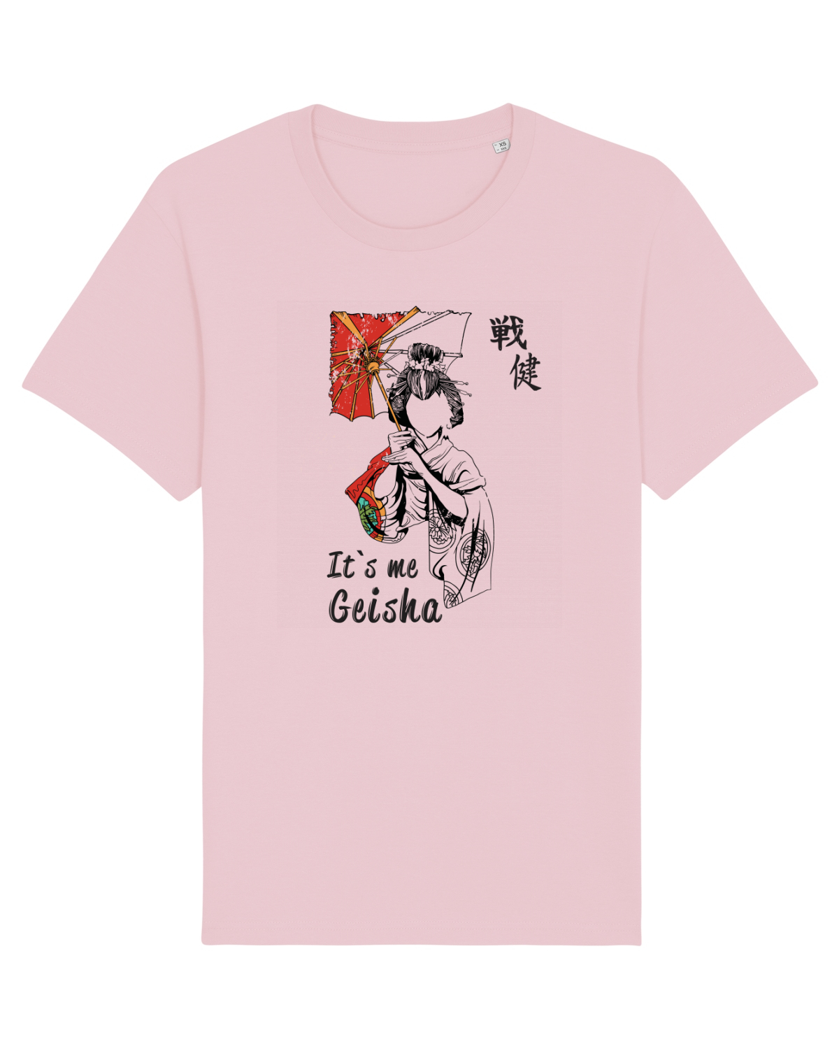 Tricou mânecă scurtă Unisex Rocker Cotton Pink