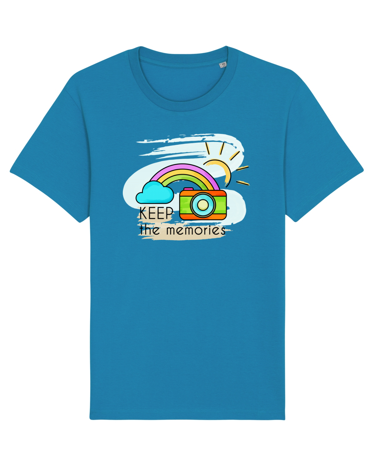 Tricou mânecă scurtă Unisex Rocker Azur