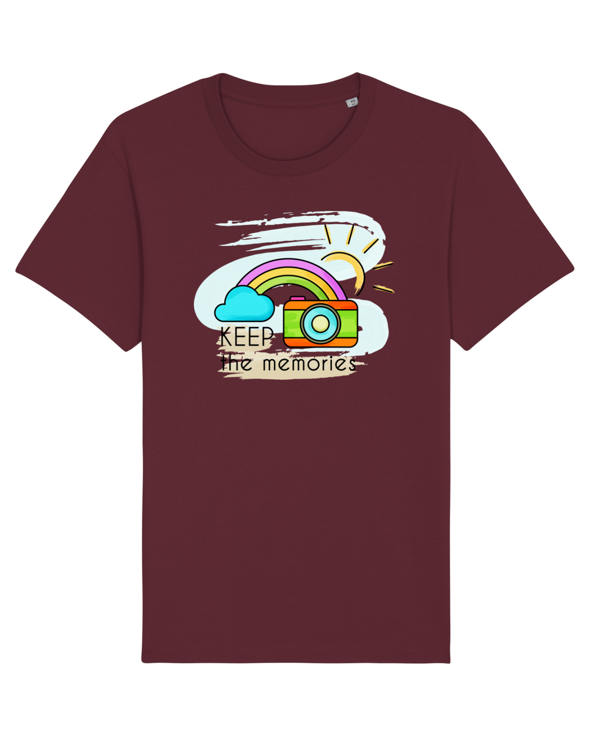 Tricou mânecă scurtă Unisex Rocker Burgundy