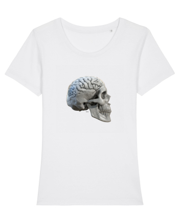 Craniu cu creier - skullbrain 01b White