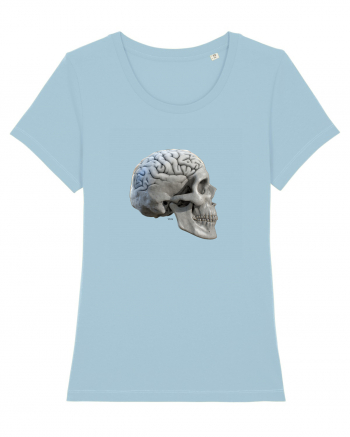 Craniu cu creier - skullbrain 01b Sky Blue