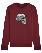 Craniu cu creier - skullbrain 01b Bluză mânecă lungă Unisex Rise