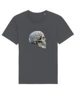 Craniu cu creier - skullbrain 01b Tricou mânecă scurtă Unisex Rocker