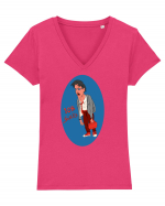 job sucks Tricou mânecă scurtă guler V Damă Evoker
