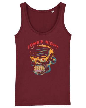 Halloween Zombie Night Burgundy