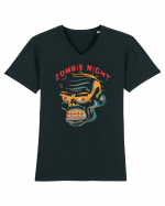 Halloween Zombie Night Tricou mânecă scurtă guler V Bărbat Presenter