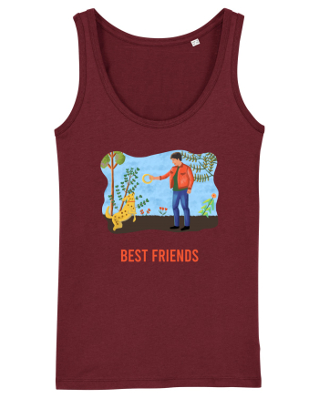 My dog is my best friend 1 Burgundy