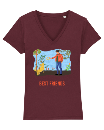 My dog is my best friend 1 Burgundy