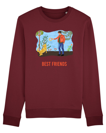 My dog is my best friend 1 Burgundy