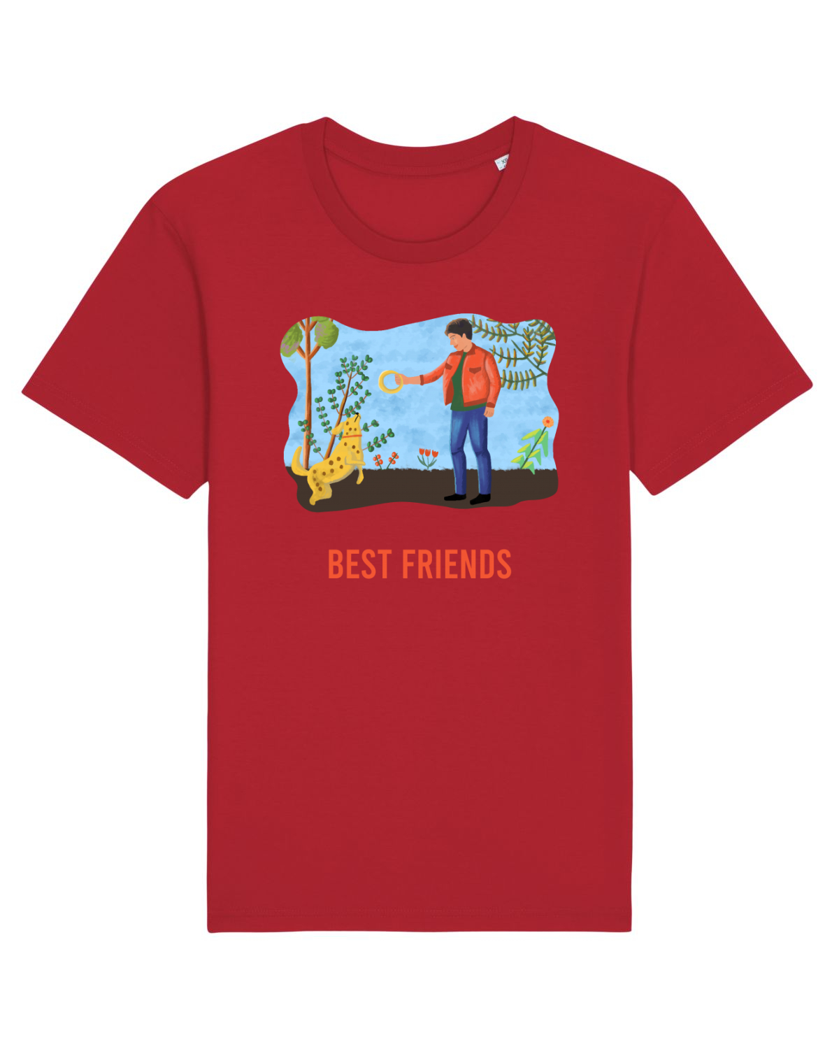 Tricou mânecă scurtă Unisex Rocker Red