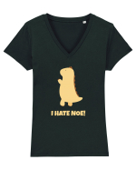I hate Noe! Tricou mânecă scurtă guler V Damă Evoker