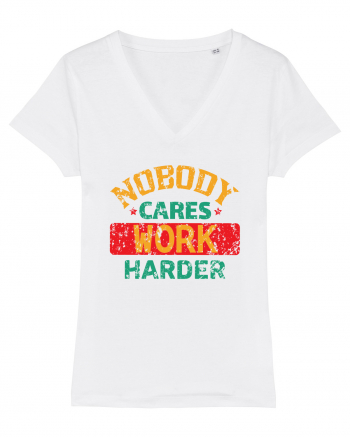 Retro Nobody Cares Work Harder White