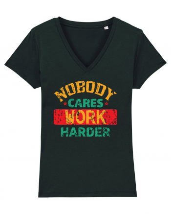 Retro Nobody Cares Work Harder Black