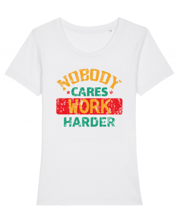 Retro Nobody Cares Work Harder White