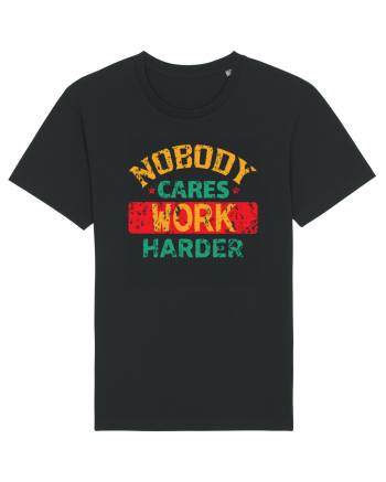 Retro Nobody Cares Work Harder Black