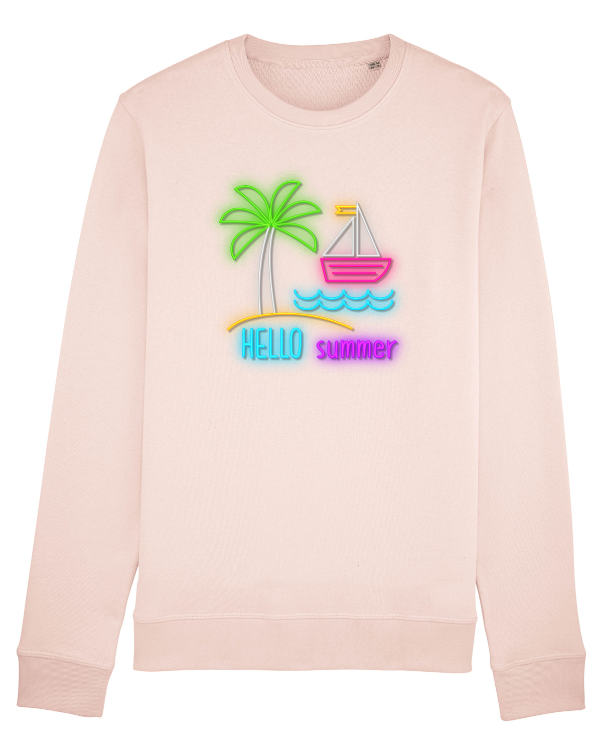 Bluză mânecă lungă Unisex Rise Candy Pink